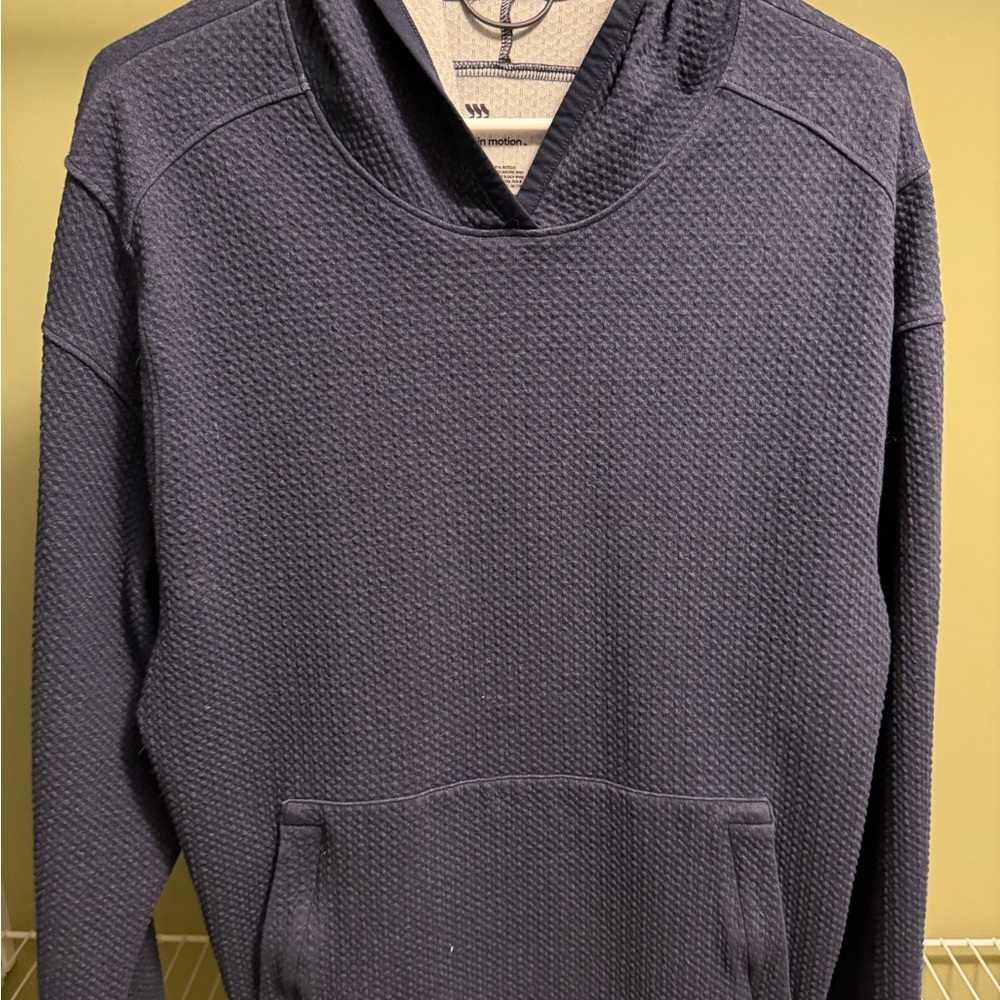 All In Motion Navy Waffle-Knit Pullover Hoodie